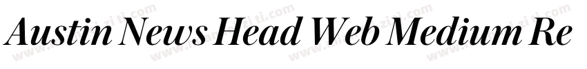 Austin News Head Web Medium Regula字体转换